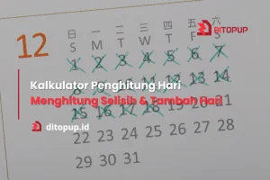 Kalkulator Penghitung Hari Menghitung Selisih & Tambah Hari